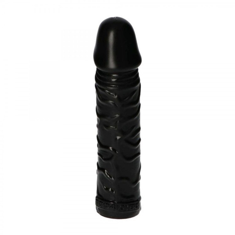 Czarne dildo do anusa penis 18 cm-2