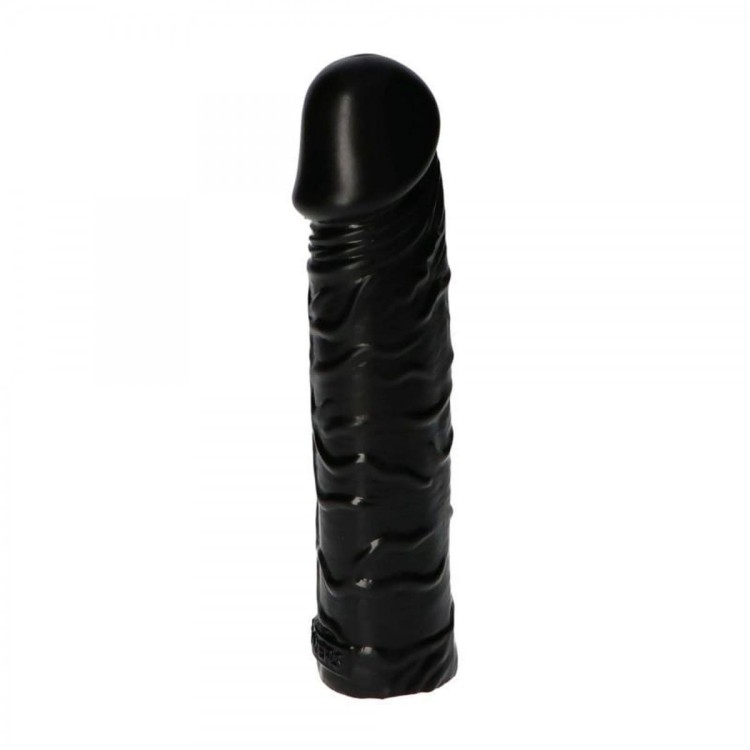 Czarne dildo do anusa penis 18 cm-3