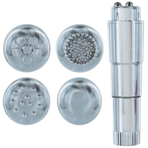 Mini wibrator do łechtaczki z wymiennymi głowicami