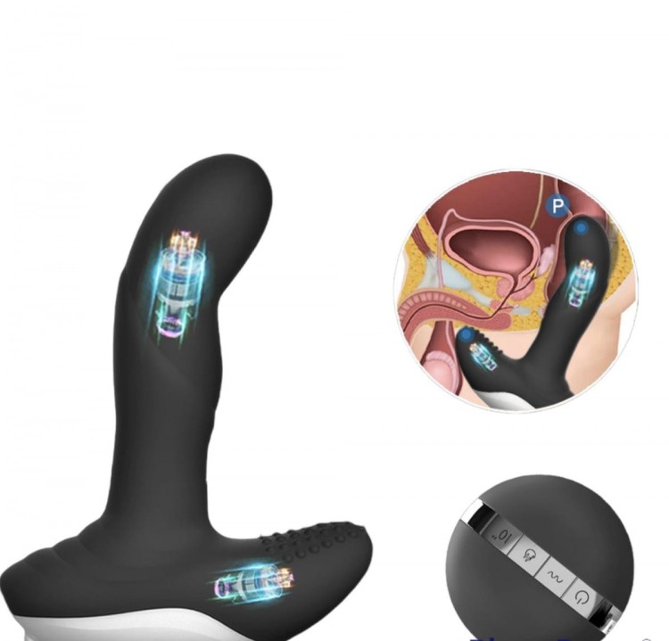 Masażer prostaty wibracje i ruchoma główka-1