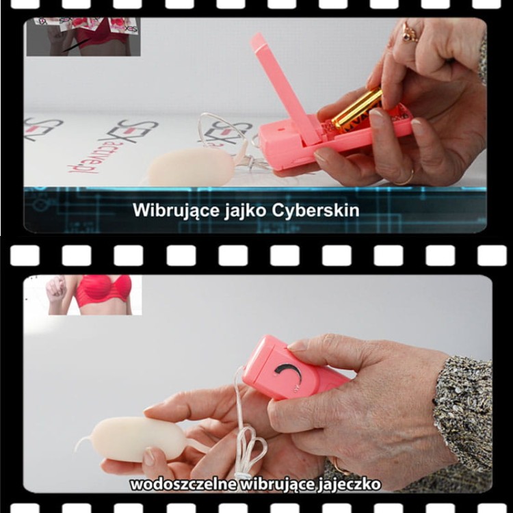 Wibrujące jajko na baterie Delikatna Cyber Skóra-3