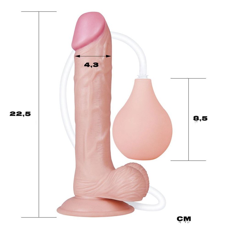 Dildo z wytryskiem Penis do fellatio lub pissingu-11