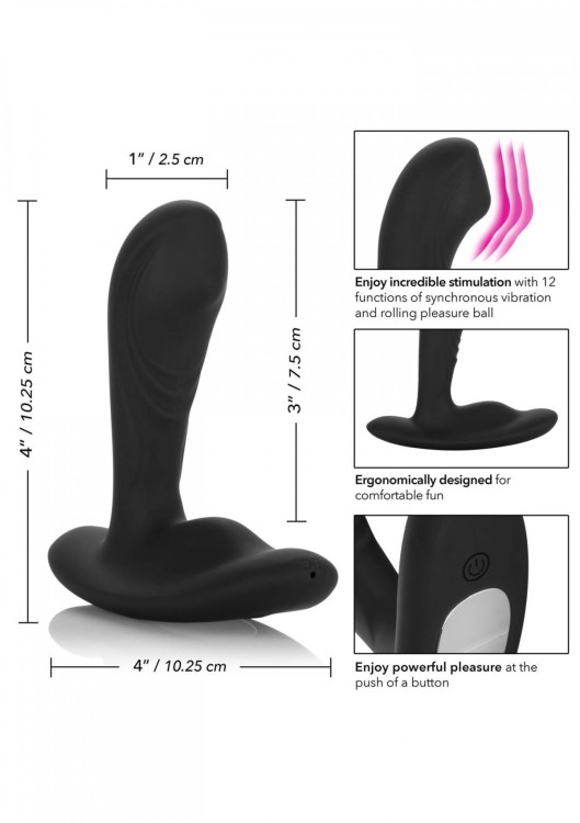 Wibrator analny z ruchomą końcówką-1