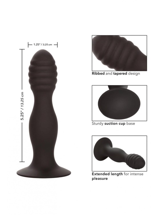 Plug analny z prążkowaną główką-2