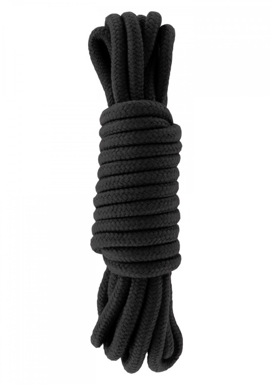 Jedwabista lina bondage Czarna 5 m
