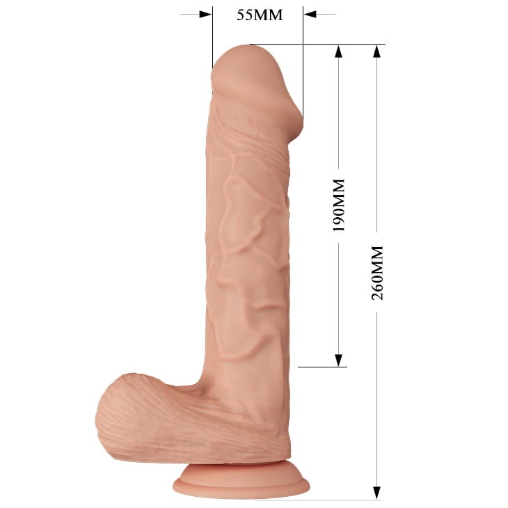 Sztuczny członek z wibracjami Cyber skóra 25,9 cm-1