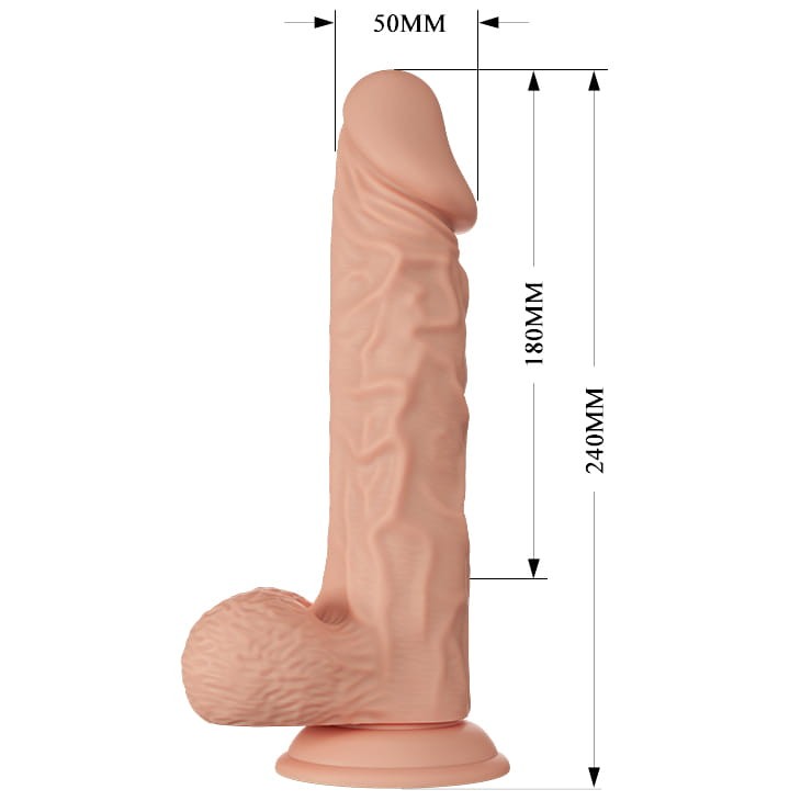 Sztuczny członek z wibracjami Cyber skóra 23,9 cm-1