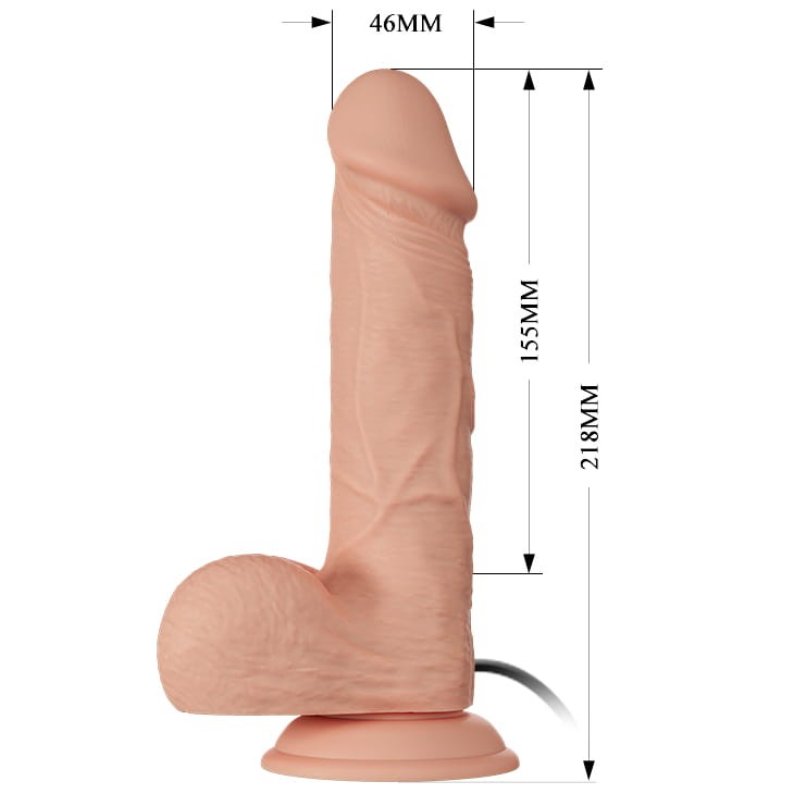 Sztuczny członek z wibracjami Cyber skóra 21,8 cm -1