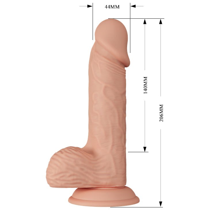 Sztuczny członek z wibracjami Cyber skóra 20,6 cm -1