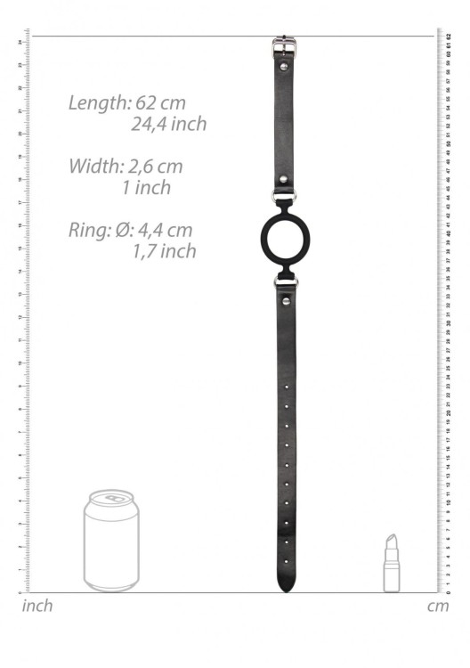 Silikonowy knebel do ust Ring oralny 4 cm-4