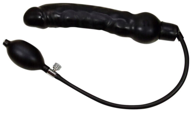 Nadmuchiwany duży czarny penis-1