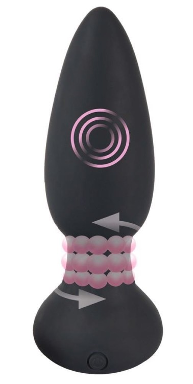 Zdalnie sterowany wibrator analny Wibracje/Rotacje