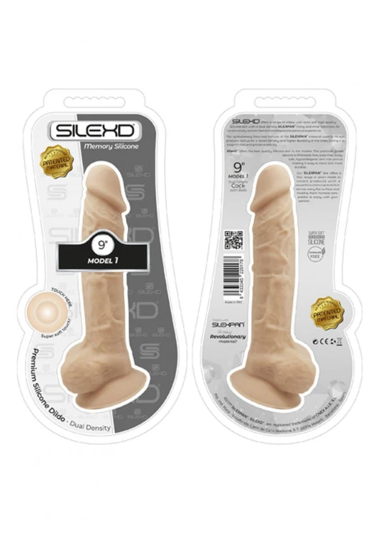 Penis z silikonu Dildo z przyssawką 23 cm-1