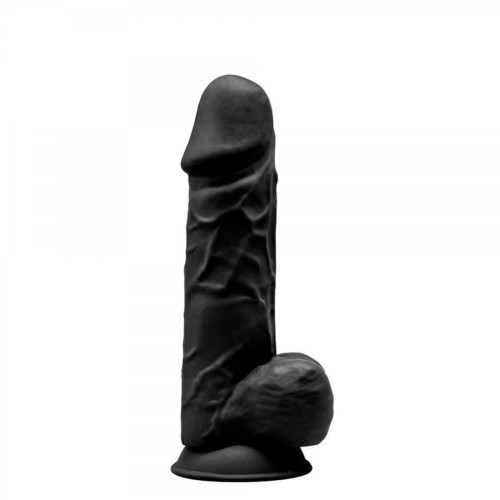Dildo czarny penis z silikonu Średnica 5,3 cm
