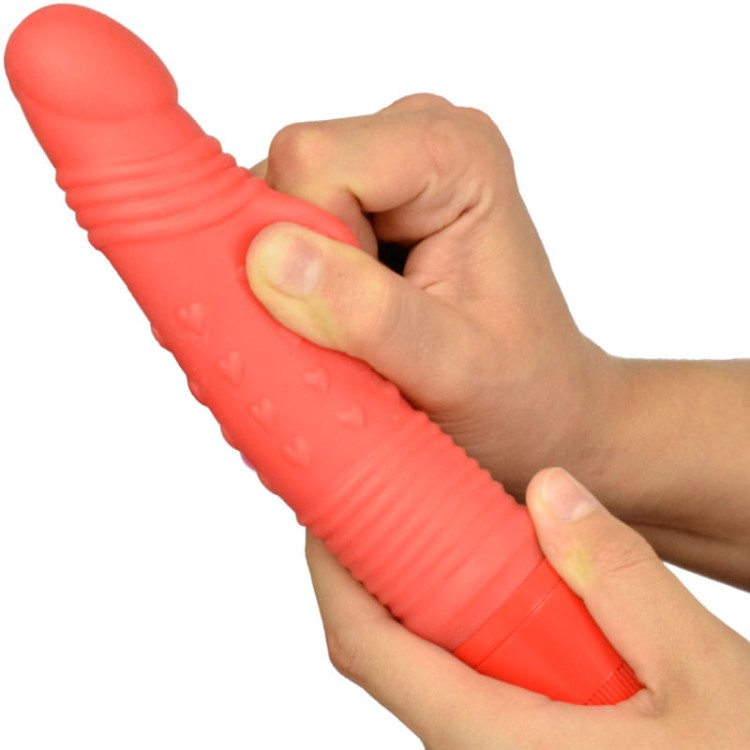 Luksusowy wibrator dla kobiet Kolorowa cyberskóra Red-1