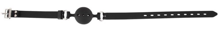 Knebel silikonowa piłeczka i paski 4 cm-3
