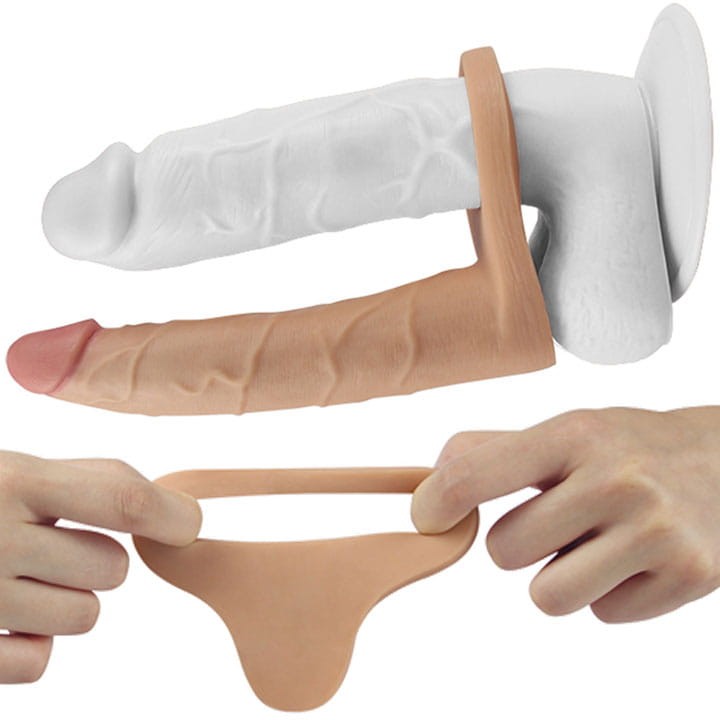Dildo analne z pierścieniem na penisa-2