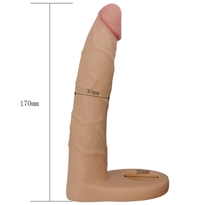 Dildo analne z pierścieniem na penisa-4