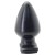 Gruby korek analny Czarny silikon-1