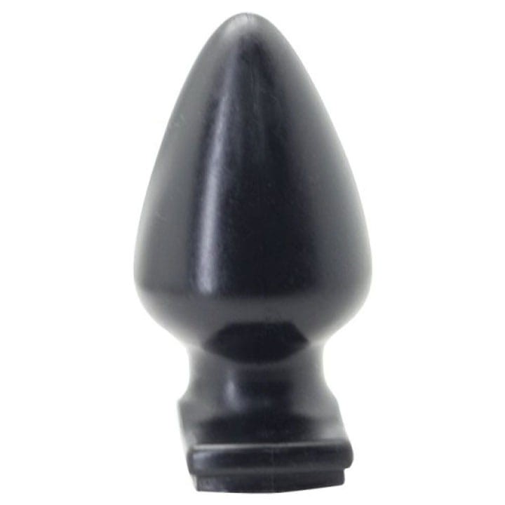 Gruby korek analny Czarny silikon-1