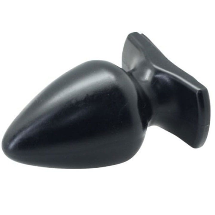 Gruby korek analny Czarny silikon-2