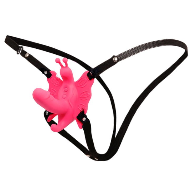 Wibrator motylek na paskach + pilot-2