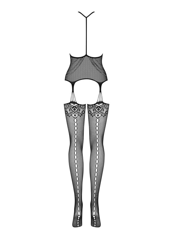 Opinające ciało Bodystocking Obsessive F222 S/M/L-3