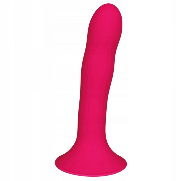 Gładkie silikonowe dildo analne 17,3 cm