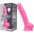Silikonowe dildo Świecący w ciemności penis  17,8 cm