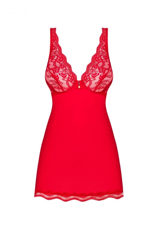 Bielizna-Luvae babydoll i stringi czerwona  S/M