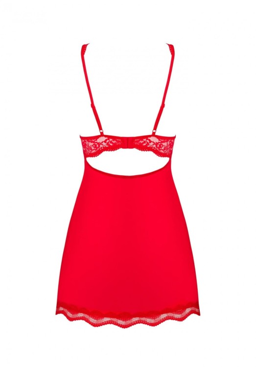 Bielizna-Luvae babydoll i stringi czerwona  S/M