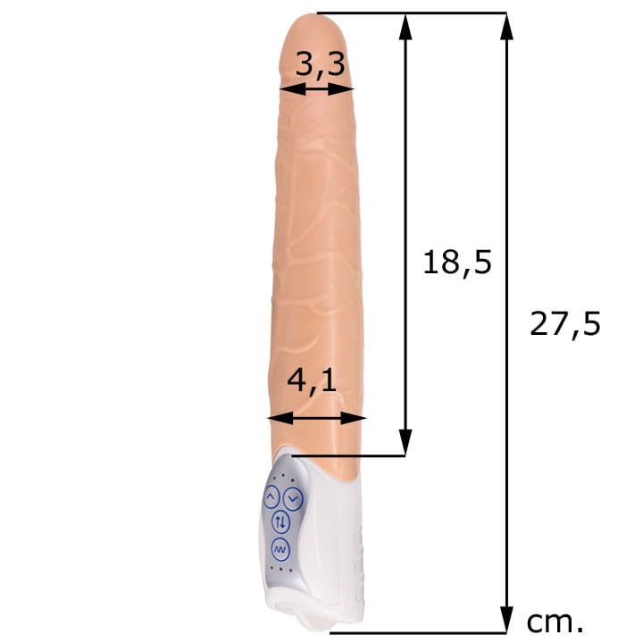 Long John Wibrator z ruchem posuwistym-1