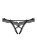 Bielizna-Bravelle stringi otwarte czarne  S/M