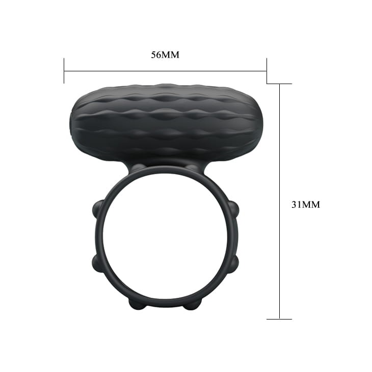 Wibrująca nakładka na penisa Prettylove Osborn-3