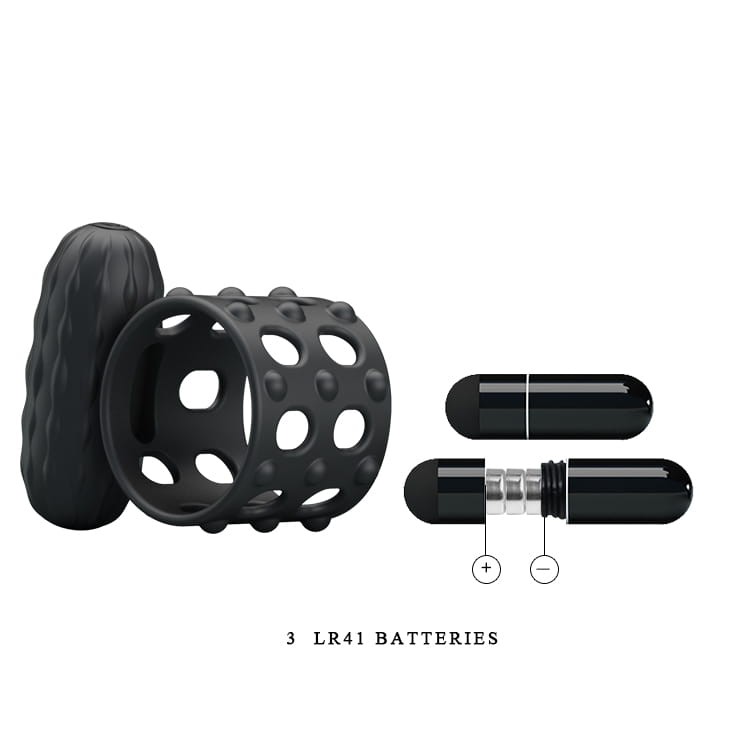 Wibrująca nakładka na penisa Prettylove Osborn-5