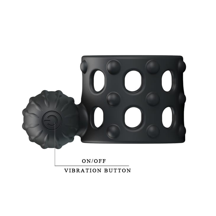 Wibrująca nakładka na penisa Prettylove Osborn-6