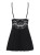 Bielizna-810-BAB-1 babydoll i stringi czarna  S/M