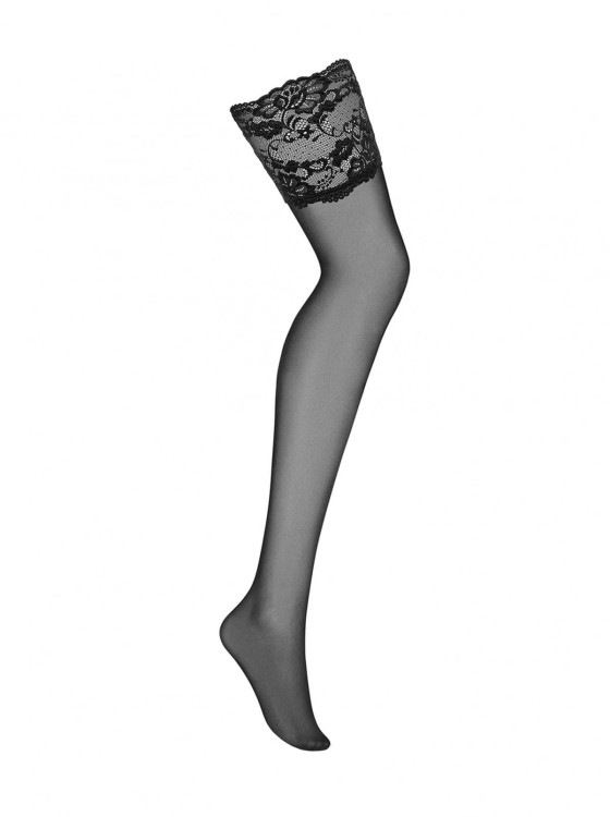 Bielizna-810-STO-1 pończochy czarne  S/M