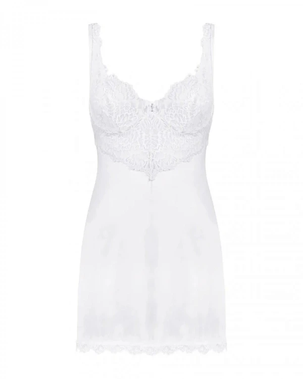 Bielizna-Amor Blanco koszulka i stringi biały   S/M