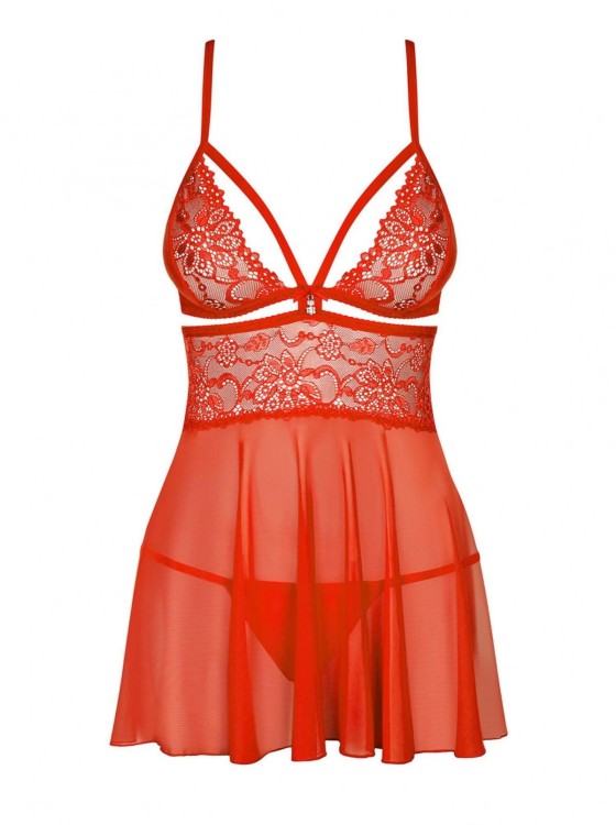 Bielizna-838-BAB-3 babydoll i stringi  S/M