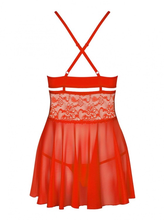 Bielizna-838-BAB-3 babydoll i stringi  S/M