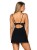 Bielizna-Luvae babydoll i stringi Czarny  S/M