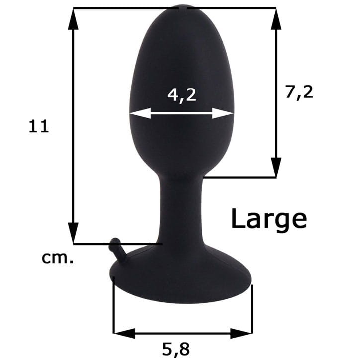 Korek analny z wibrującą kulką-1