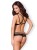 Bielizna-860-SET-1 komplet 2-częściowy czarny  S/M