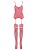 Bielizna-Bodystocking F214 czerwony  S/M/L