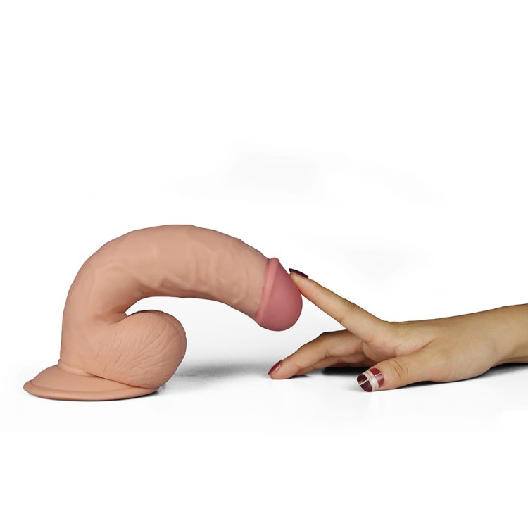 Wibrator realistyczny kształt Naturalny penis 21,6 cm-4