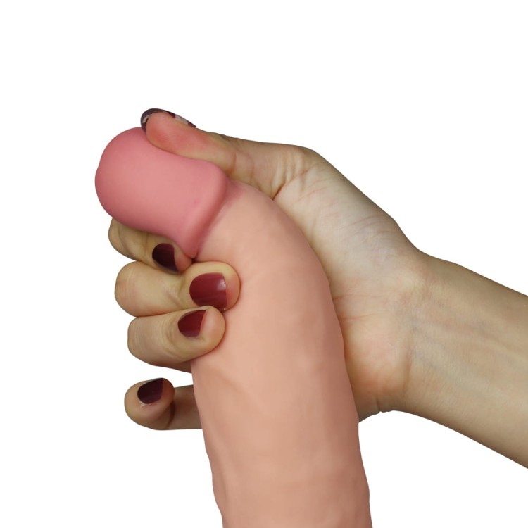 Wibrator realistyczny kształt Naturalny penis 21,6 cm-6
