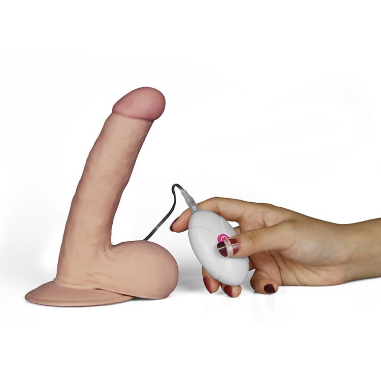 Wibrator realistyczny kształt Naturalny penis 18 cm-3