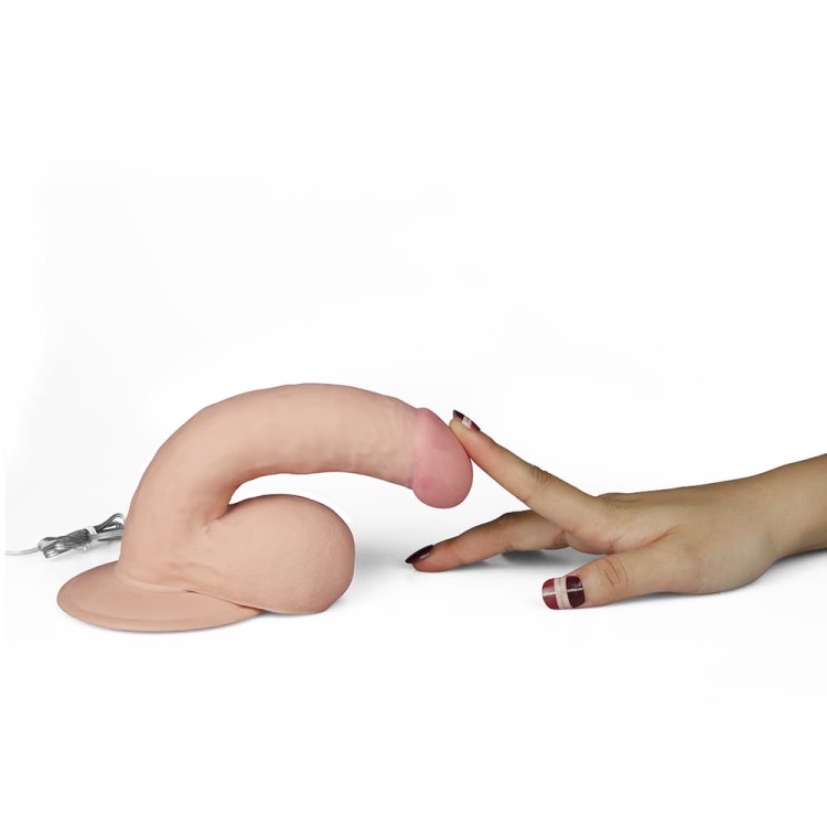 Wibrator realistyczny kształt Naturalny penis 18 cm-4