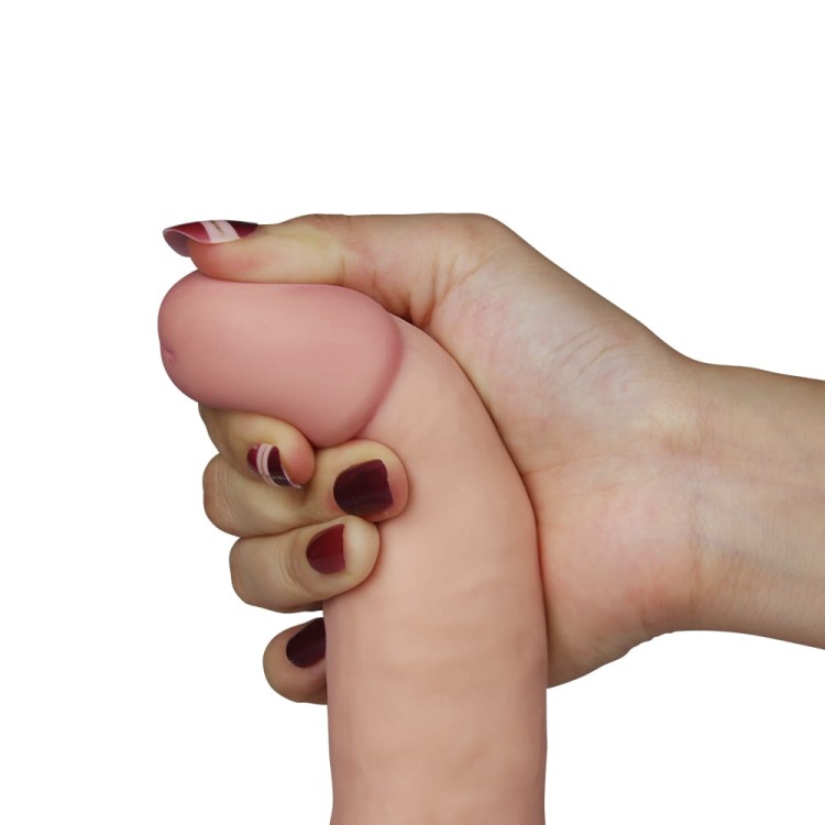 Wibrator realistyczny kształt Naturalny penis 18 cm-5